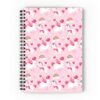 Pink Unicorn Pattern Spiral Notebook